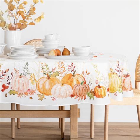 oval autumn tablecloth|fall tablecloth clearance sale.